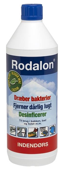 Rodalon indendørs rød 5%, 1 liter, mug og skimmel